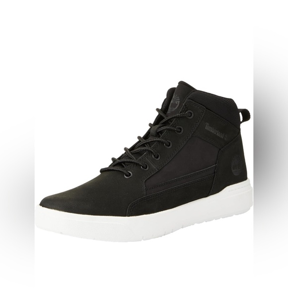 Men’s Timberland Allston Mid Lace Up Sneaker Size 8.5 Black New in Box - Picture 1 of 10